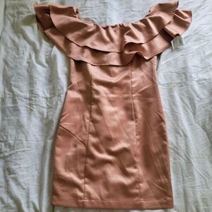 Charlotte Russe | Y2K Ruffled Off Shoulder Mini Dress